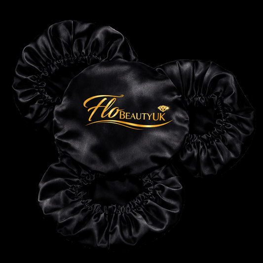 FloBeautyUK Adjustable Satin Bonnet Secure Fit, Adjustable Strap