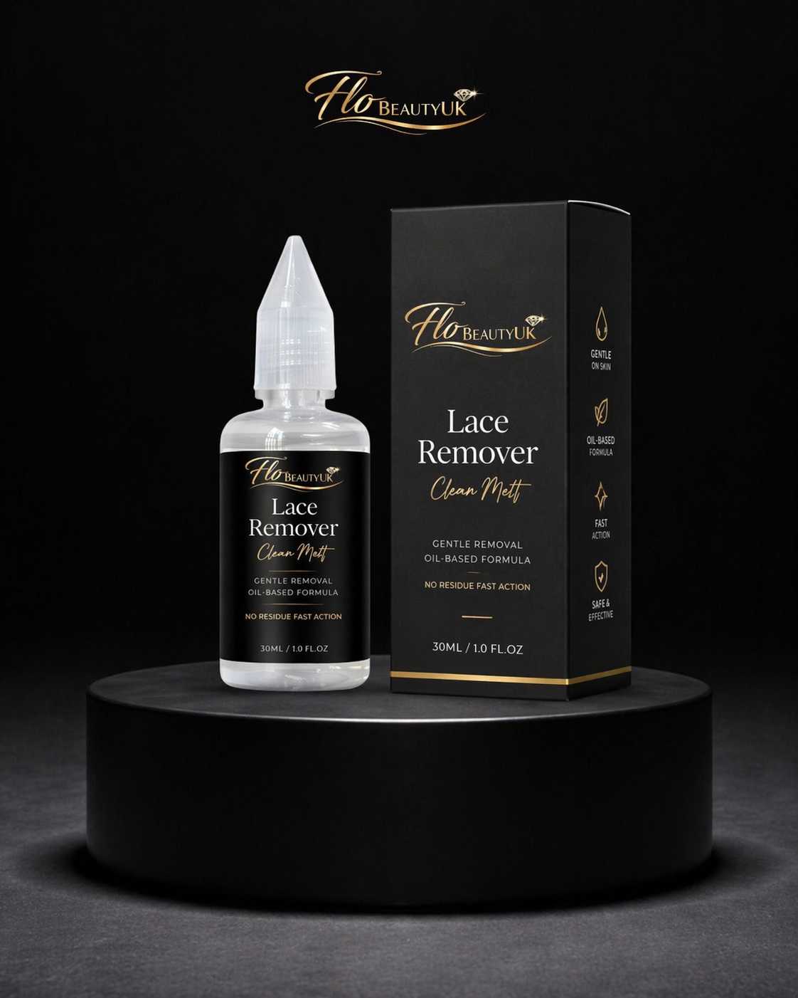 FloBeautyUK Lace Remover Gentle Adhesive Remover Oil-Based
