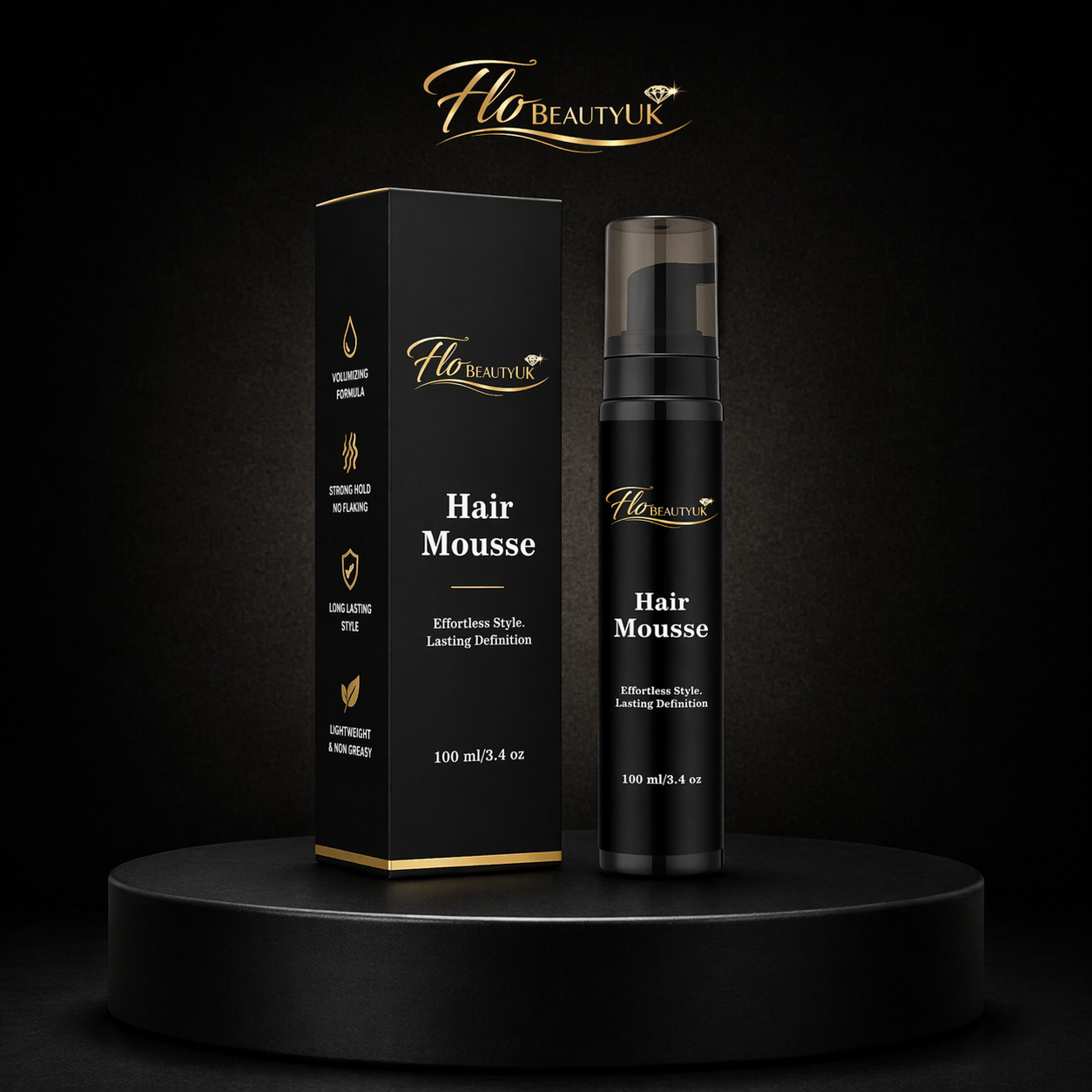 FloBeautyUK Hair Mousse Volume & Long-Lasting Hold
